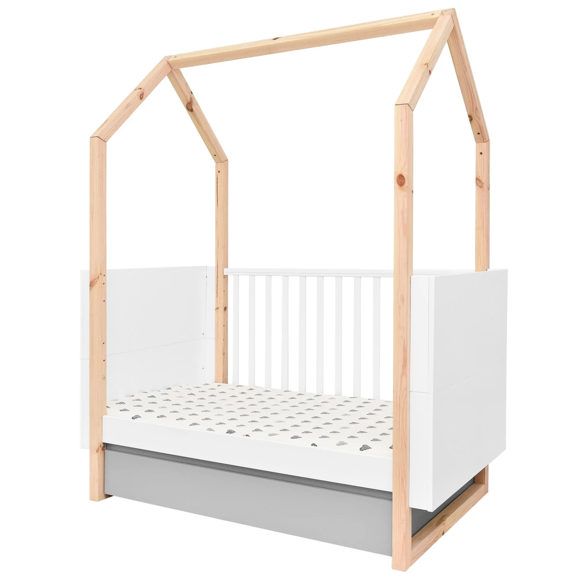Bellamy Pinette Babykamer: Ledikant/Juniorbed, Commode En 2-Deurskast - Afbeelding 6
