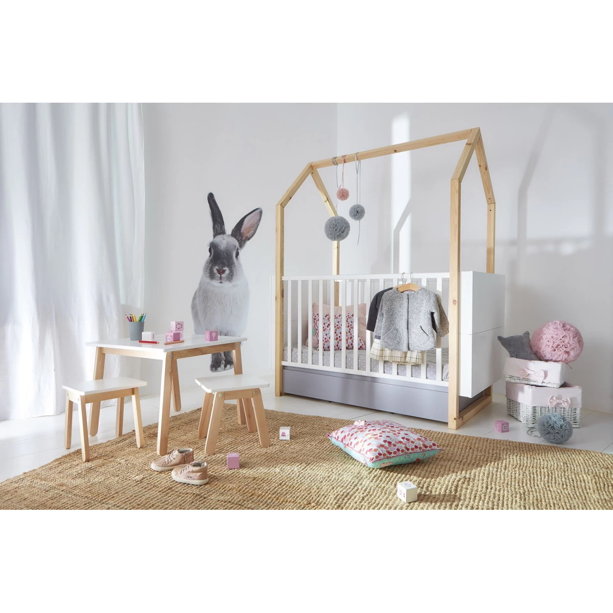 Bellamy Pinette Babykamer: Ledikant/Juniorbed En Commode 15 Bellamy Pinette Babykamer: Ledikant/Juniorbed En Commode - Afbeelding 13