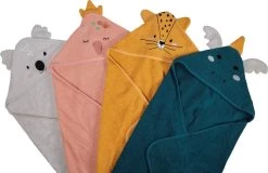 Blush & Blossom Leopard Lenny Badstof Badcape TR-BB4204 -Jollein Winkel bluch blossom bath cape 2 1 1