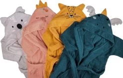 Blush & Blossom Swan Ivy 0-1jr Badstof Badjas TR-BB4216 -Jollein Winkel bluch blossom bathrobe 2 2