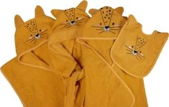 Blush & Blossom Leopard Lenny Badstof Badcape TR-BB4204 -Jollein Winkel blush blossom leopard lenny badcape bathrobe bibs poncho 1 1 1