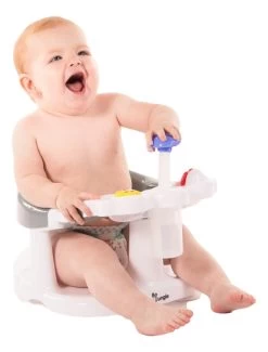 Bo Jungle B-Bath Seat Grijs/Wit Badring B400700 -Jollein Winkel bo jungle b bath seat grijswit badzitje b400700 5