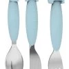 Bo Jungle B-Silicone Blauw Bestek Set B500670 -Jollein Winkel bo jungle b silicone blauw bestek set b500670
