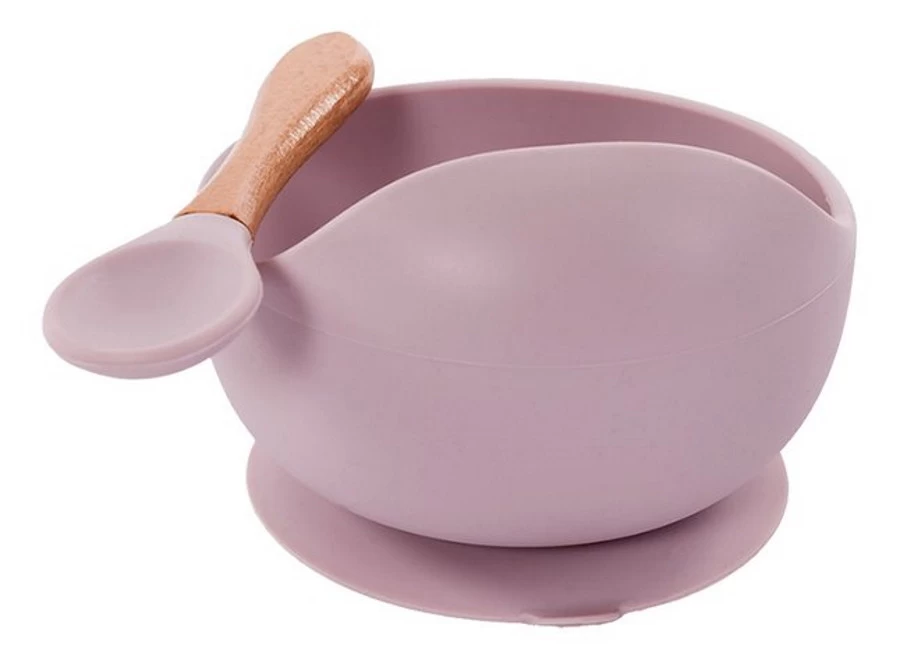 Bo Jungle B-Suction Bowl Roze Kommetje Met Lepel B500620 4 Bo Jungle B-Suction Bowl Roze Kommetje Met Lepel B500620 - Afbeelding 2