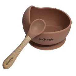 Bo Jungle B-Suction Bowl Terracotta Kommetje Met Lepel B500690 -Jollein Winkel bo jungle b suction bowl terracotta kommetje met lepel b500690 3