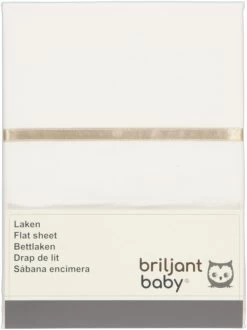 Briljant Bias Tape Zand 100 X 150 Cm Ledikantlaken -Jollein Winkel briljant bias tape zand 75x100 cm wieglaken 2 1