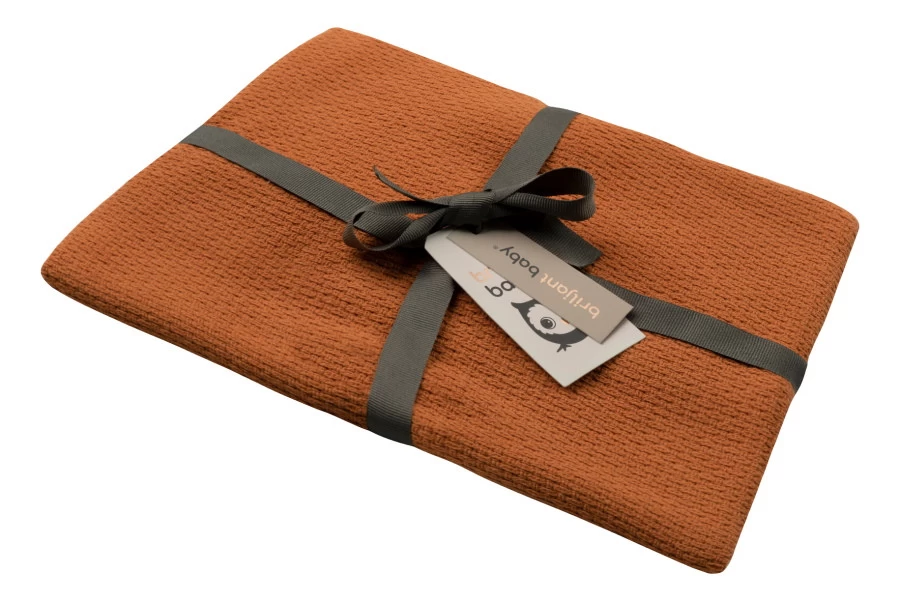 Briljant Pique Terra 75 X 100 Cm Zomer Wiegdeken 131R 4 Briljant Pique Terra 75 X 100 Cm Zomer Wiegdeken 131R - Afbeelding 2