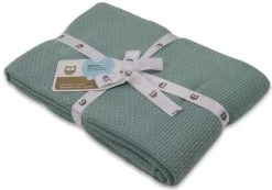 Briljant Pique Stonegreen 100 X 150 Cm Zomer Ledikantdeken 60R -Jollein Winkel briljant pique zomer stonegreen 75 x 100 cm wiegdeken 1