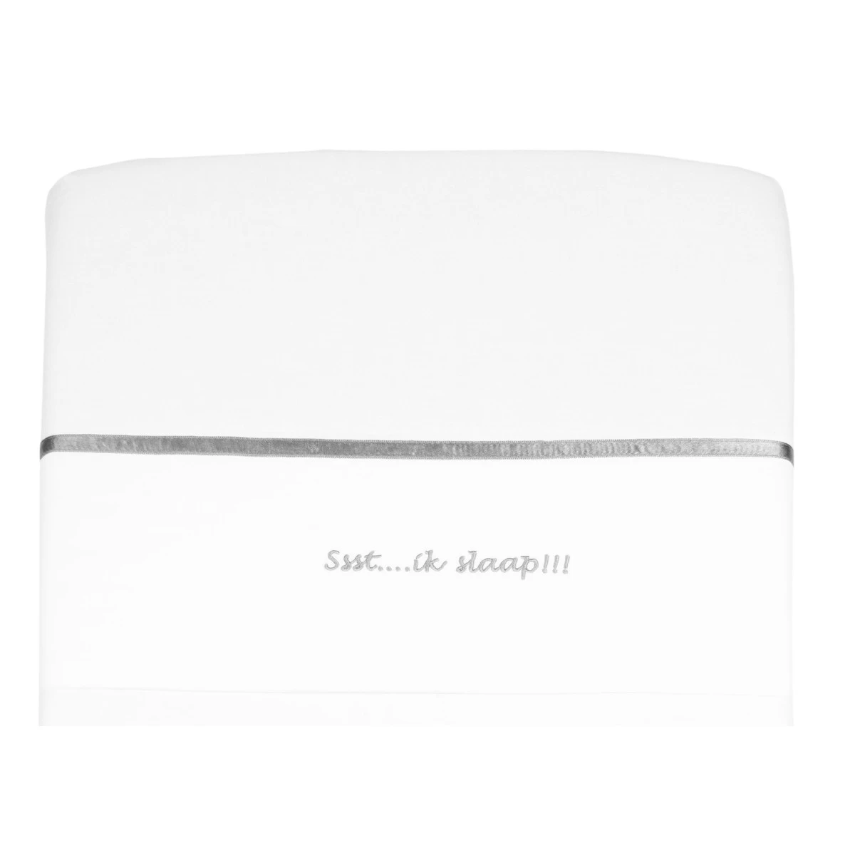 Briljant Ssst....ik Slaap!!! Grijs 75 X 100 Cm Wieglaken 5 Briljant Ssst....ik Slaap!!! Grijs 75 X 100 Cm Wieglaken - Afbeelding 3