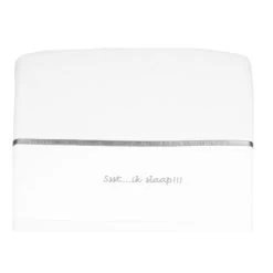 Briljant 'Ssst....Ik Slaap!!!' Zand 100 X 150 Cm Ledikantlaken -Jollein Winkel briljant ssst 75 x 100 cm wieglaken 3 2