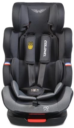 Cangaroo Colonel Black SPS Isofix 0-36 Kg Autostoel 0229 17 Cangaroo Colonel Black SPS Isofix 0-36 Kg Autostoel 0229 -Jollein Winkel cangaroo colonel light grey 0 36 kg autostoel 0205 11 2