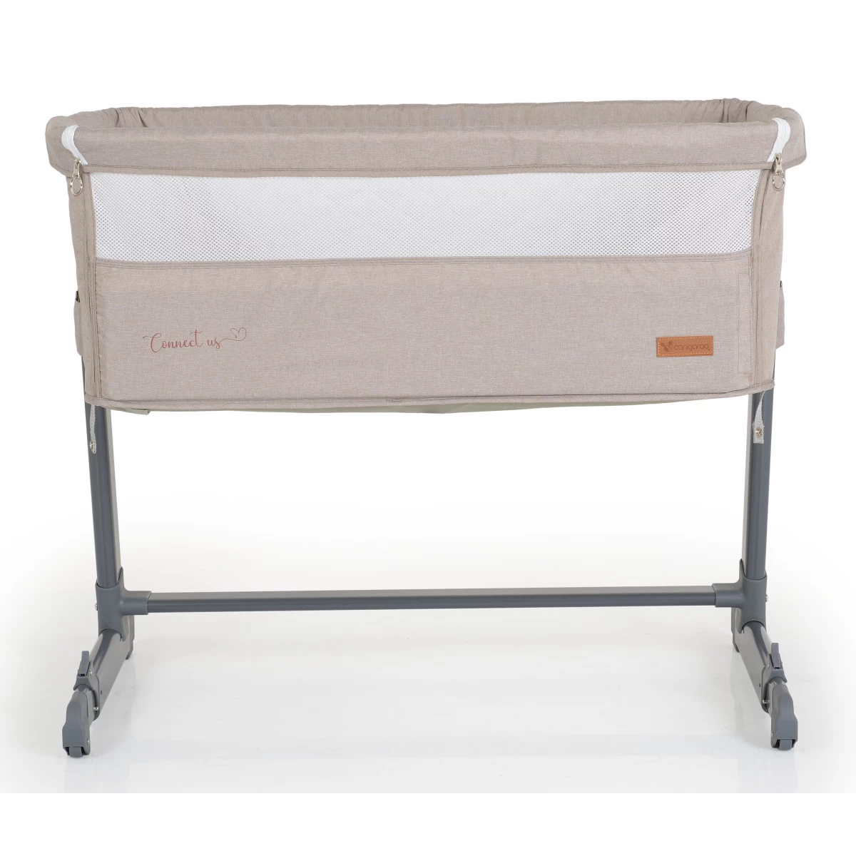 Cangaroo Connect Us Beige Wieg Aan Bed 4 Cangaroo Connect Us Beige Wieg Aan Bed - Afbeelding 2
