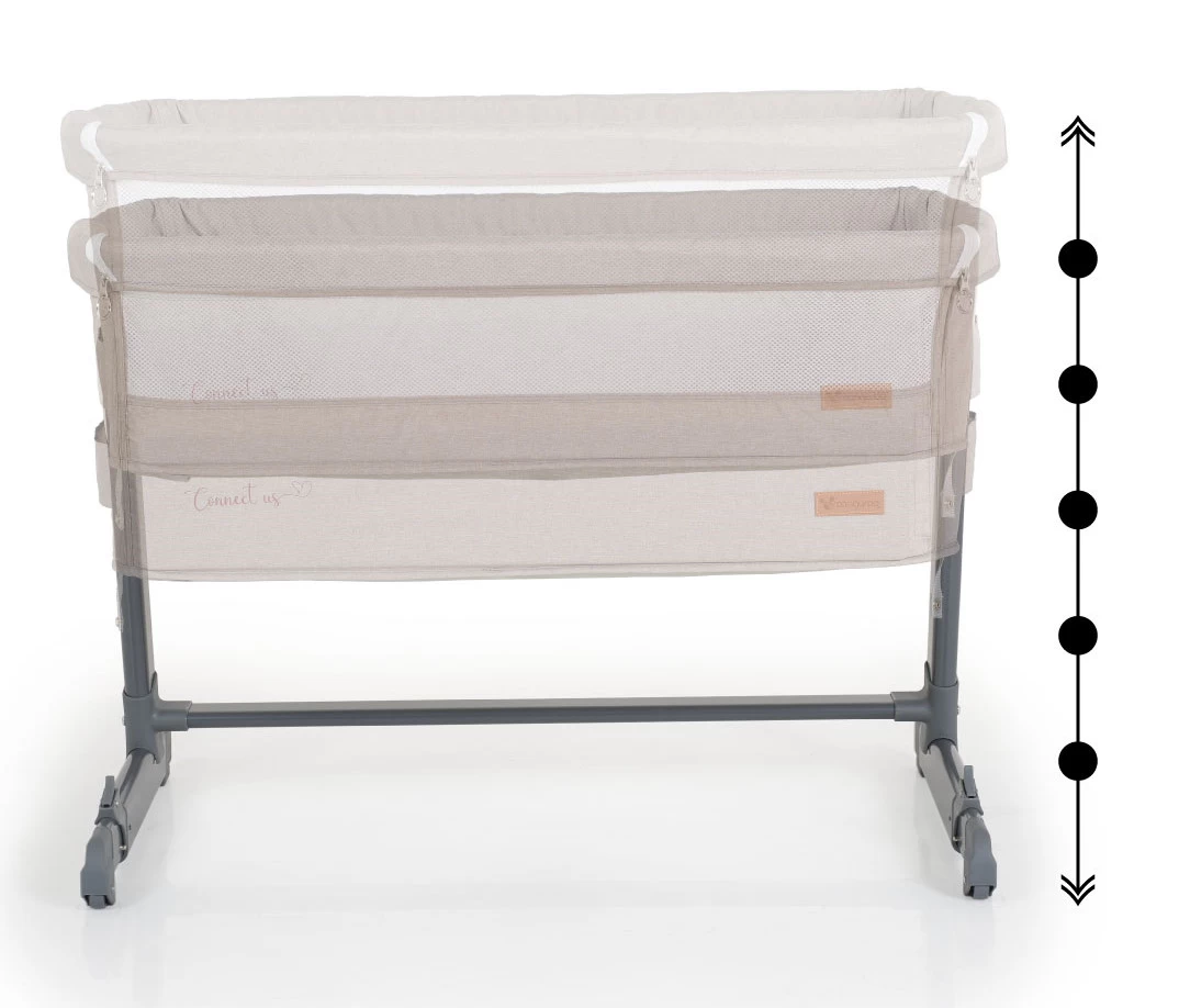 Cangaroo Connect Us Beige Wieg Aan Bed 10 Cangaroo Connect Us Beige Wieg Aan Bed - Afbeelding 8