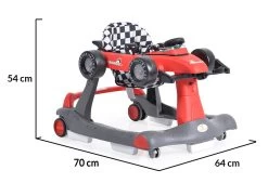 Cangaroo Daytonna Rood Loopstoel 109181 -Jollein Winkel cangaroo daytonna rood loopwagen 109181 9