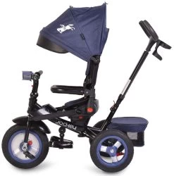Cangaroo Jockey Trike Grey Stars Driewieler Met Duwstang En Zonnekap -Jollein Winkel cangaroo jockey trike driewieler met duwstang en zonnekap 33