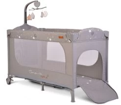 Cangaroo Once Upon A Time 2 Grey Campingbed -Jollein Winkel cangaroo once upon a time grey campingbed 2