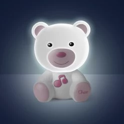 Chicco Dreamlight Bear Pink Nachtlampje Met Muziek C09830.10 -Jollein Winkel chicco dreamlight bear pink nachtlampje met muziek 2