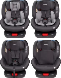 Ding Cruz Dark Grey 360° Isofix Autostoel 0-36kg DI-101920 -Jollein Winkel di 101920 ding cruz dark grey 4options
