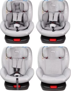 Ding Cruz Light Grey 360° Isofix Autostoel 0-36kg DI-101921 21 Ding Cruz Light Grey 360° Isofix Autostoel 0-36kg DI-101921 -Jollein Winkel di 101921 ding cruz light grey 4options