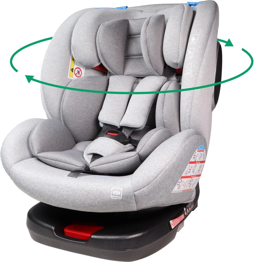 Ding Cruz Light Grey 360° Isofix Autostoel 0-36kg DI-101921 3 Ding Cruz Light Grey 360° Isofix Autostoel 0-36kg DI-101921