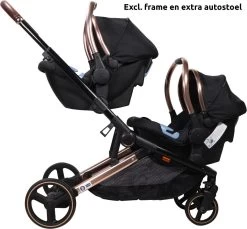 Ding Amigo Black/Rose 0-13kg Autostoel DI-191709 -Jollein Winkel ding amigo black rose 0 13kg autostoel di 191709