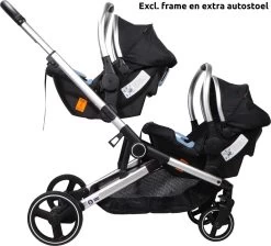 Ding Amigo Black/Silver 0-13kg Autostoel DI-191708 -Jollein Winkel ding amigo black silver 0 13kg autostoel di 191708