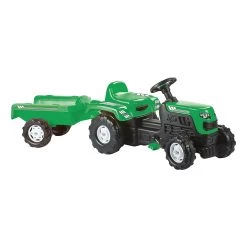 Dolu Ranchero Groen Traptractor Met Aanhangwagen 8246