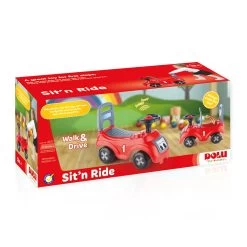 Dolu Sit 'n Ride Rood/Zwart Loopauto 8020 11 Dolu Sit 'n Ride Rood/Zwart Loopauto 8020 -Jollein Winkel dolu sit n ride rood zwart loopauto 8020 verpakking