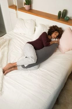 Doomoo Sleepy Flower Grey Zwangerschapskussen SL04 -Jollein Winkel doomoo sleepy flower grey zwangerschapskussen sl04 1 1920x1920