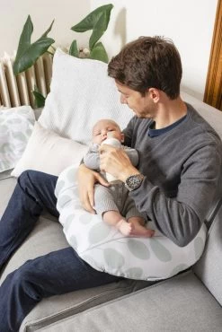 Doomoo Softy Leaves Aqua Green Voedingskussen S31 -Jollein Winkel doomoo softy leaves aqua green s31 2