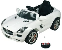 Eco Toys Mercedes SLS Wit Elektrische Kinderauto CLB-681r -Jollein Winkel eco toys elektrische auto wit mercedes
