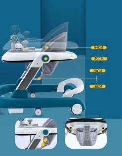 Eco Toys Rood 2-in-1 Loopstoel HC546172 -Jollein Winkel eco toys 2 in 1 loopstoel hc546172 11 1