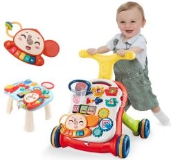 Eco Toys Study Desk Walker Yellow Loopwagen HC505278 -Jollein Winkel eco toys study desk walker yellow loopwagen hc505278 3