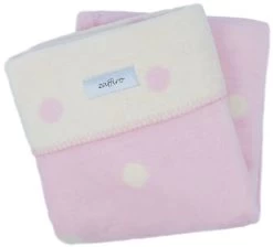 Zaffiro Ecru & Roze Gestipt 100 X 150 Cm Ledikantdeken 15274