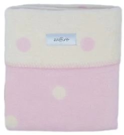 Zaffiro Ecru & Roze Gestipt 100 X 150 Cm Ledikantdeken 15274 -Jollein Winkel ecrurozestippendeken 4