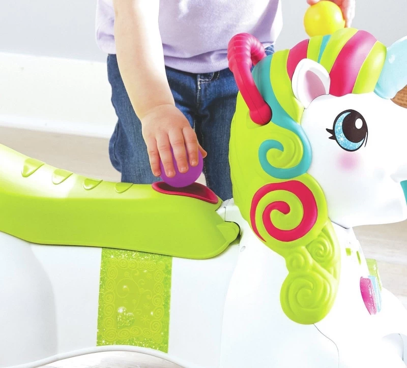 Infantino Sensory Smilin' Shimmer 3-in-1 Eenhoorn Loopwagen BK-227018 4 Infantino Sensory Smilin' Shimmer 3-in-1 Eenhoorn Loopwagen BK-227018 - Afbeelding 2