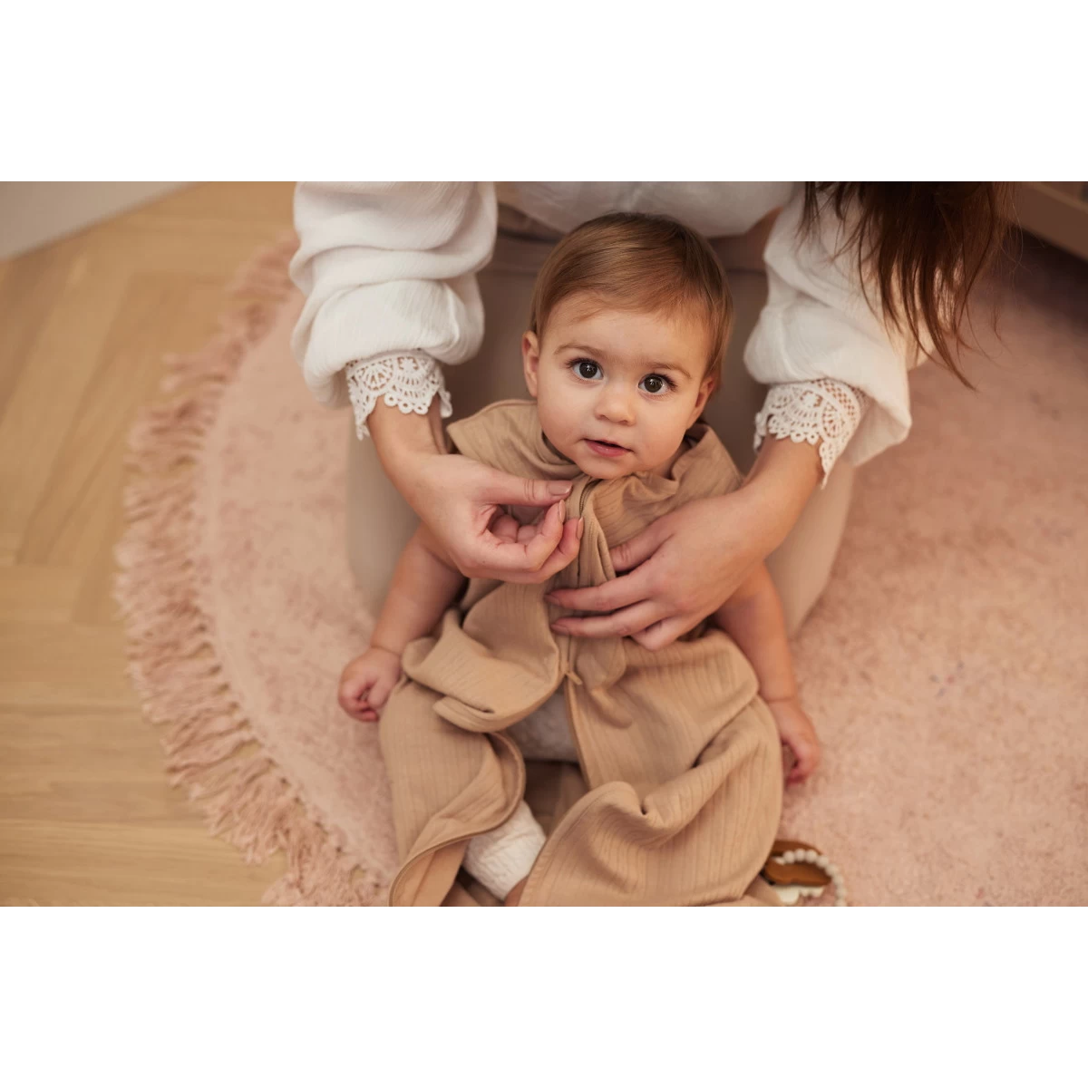 Jollein Ajour Biscuit 110 Cm Zomerslaapzak 048-529-67020 7 Jollein Ajour Biscuit 110 Cm Zomerslaapzak 048-529-67020 - Afbeelding 5