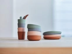 Jollein Pale Pink Siliconen Dinerset 705-007-00090 -Jollein Winkel jollein siliconen dinerset 2 2