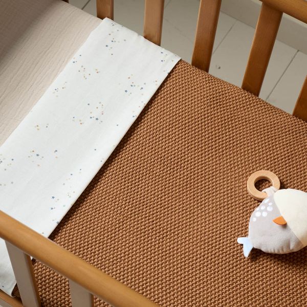 Jollein Winkel 22 Jollein Winkel -Jollein Winkel katoenen babydeken caramel 80x100 organisch katoen petite amelie