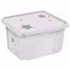 Keeeper Stars Wit 45L Opbergbox 1224351919600 -Jollein Winkel keeeper stars wit 45l opbergbox 1224351919600 1
