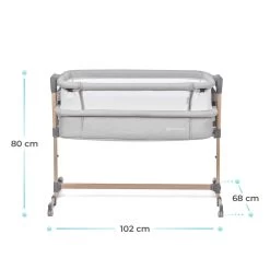 Kinderkraft Neste Air Grey-Wood Wieg Aan Bed KKLNEAIRGRY00W -Jollein Winkel kinderkraft neste air grey wood wieg aan bed kklneairgry00w .8