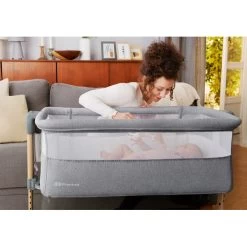 Kinderkraft Neste Air Grey-Wood Wieg Aan Bed KKLNEAIRGRY00W -Jollein Winkel kinderkraft neste air grey wood wieg aan bed kklneairgry00w 8 1
