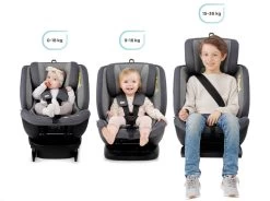 Kinderkraft Xpedition Grey 360º 0-36 Kg Isofix Autostoel KCXPED00GRY0000 -Jollein Winkel kinderkraft xpedition 0 36 kg isofix autostoel 1 1