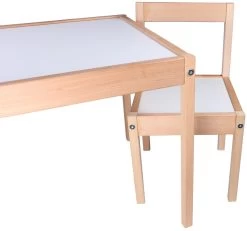 Kukka Wooden Set Tafel Met Stoeltjes KWS100 -Jollein Winkel kukka houten tafel met stoeltjes wks100 3 1
