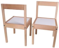Kukka Wooden Set Tafel Met Stoeltjes KWS100 -Jollein Winkel kukka houten tafel met stoeltjes wks100 5 1