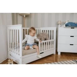 Babykamer Lieke Wit: Ledikant & Commode 22 Babykamer Lieke Wit: Ledikant & Commode -Jollein Winkel ledikant lieke wit 60x120 cm 12 1