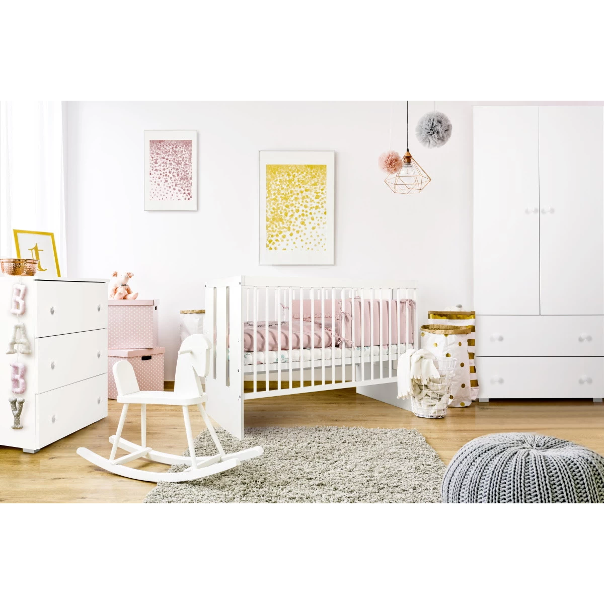 Ledikant Teuntje Wit 60x120 Cm 4 Ledikant Teuntje Wit 60x120 Cm - Afbeelding 2