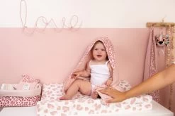 Bébé-jou Bebe-Jou Leopard Pink 3 Stuks Hydrofiele Doeken 3051123 -Jollein Winkel leopard pink mood 35