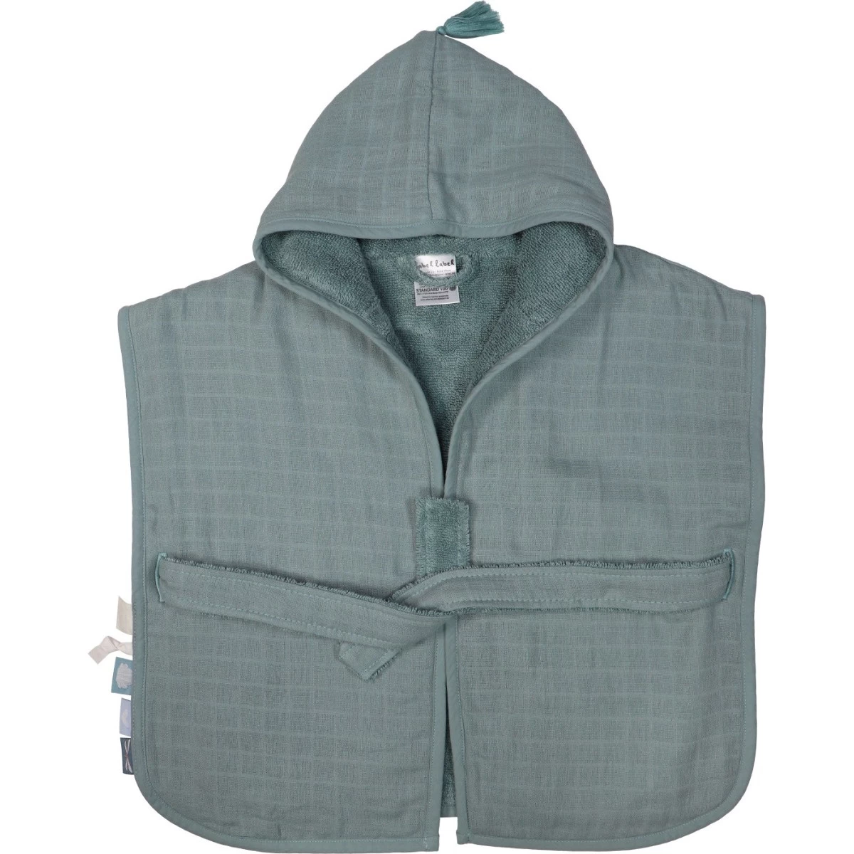 Label Label Silver Blue Badstof/Hydrofiel Badjas LLTT-934673 4 Label Label Silver Blue Badstof/Hydrofiel Badjas LLTT-934673 - Afbeelding 2