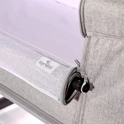 Lorelli Milano Grey 2-in-1 Wieg Aan Bed 1008044-0003 -Jollein Winkel lorelli milano 2 in 1 wieg aan bed 1 2